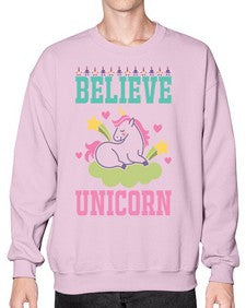 believe unicorn 45# - unicorn- Sweatshirt - Crew
