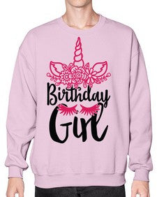 birthday girl 60# - unicorn- Sweatshirt - Crew