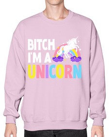 bitch im a unicorn 61# - unicorn- Sweatshirt - Crew