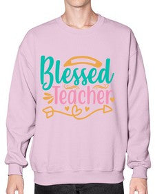 blessed teacherr 633# - teacher- Sweatshirt - Crew