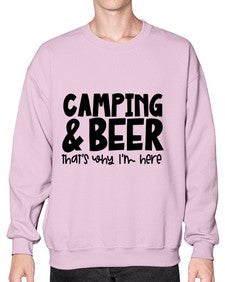 campingandbeerthatswhyiamhere 713# - beer- Sweatshirt - Crew