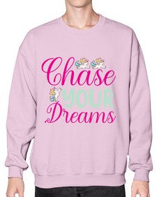 chase your dreams 79# - unicorn- Sweatshirt - Crew