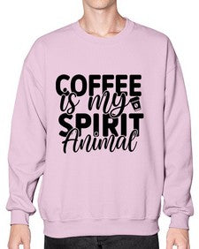 coffee is my spirit animal 820# - tea- Sweatshirt - Crew