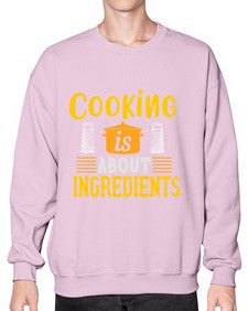 cooking is about ingredients 131# - cooking- Sweatshirt - Crew