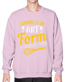 cooking is an art form a creative thing 132# - cooking- Sweatshirt - Crew