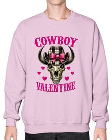 cowboy valentine western valentine 349# - western- Sweatshirt - Crew