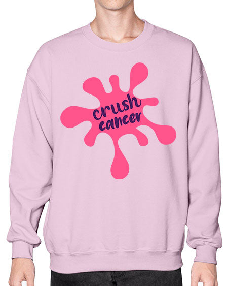 crush cancer Style 14# - breast cancer- Sweatshirt - Crew