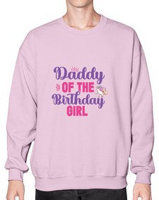 daddy of the birthday girl 90# - unicorn- Sweatshirt - Crew