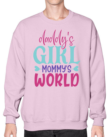 daddys girl mammys world Style 67# - baby- Sweatshirt - Crew