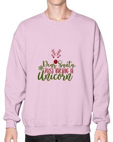 dear santajust bring a unicorn 93# - unicorn- Sweatshirt - Crew