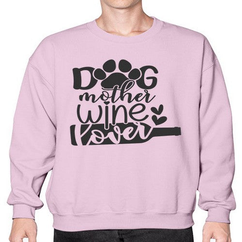dogmotherwinelover 126# - dogs- Sweatshirt - Crew