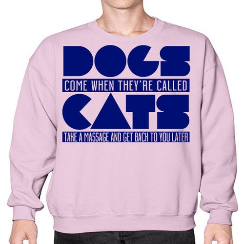 dogs come whey called - dogs- Sweatshirt - Crew