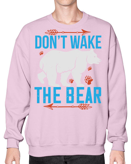don’t wake the bear 101# - bears - animals- Sweatshirt - Crew