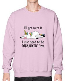 dramatic unicorn 96# - unicorn- Sweatshirt - Crew