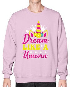 dream like a unicorn 116# - unicorn- Sweatshirt - Crew