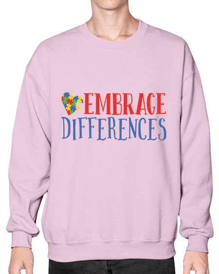 embrace differences Style 13# - autism- Sweatshirt - Crew