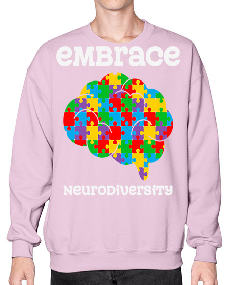 embrace neurodiversity autism awareness 87# - autism- Sweatshirt - Crew