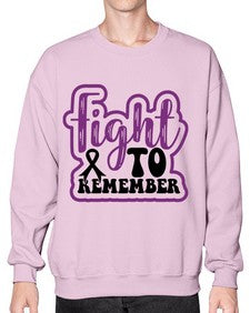 fight to remember 143# - alzheimers- Sweatshirt - Crew