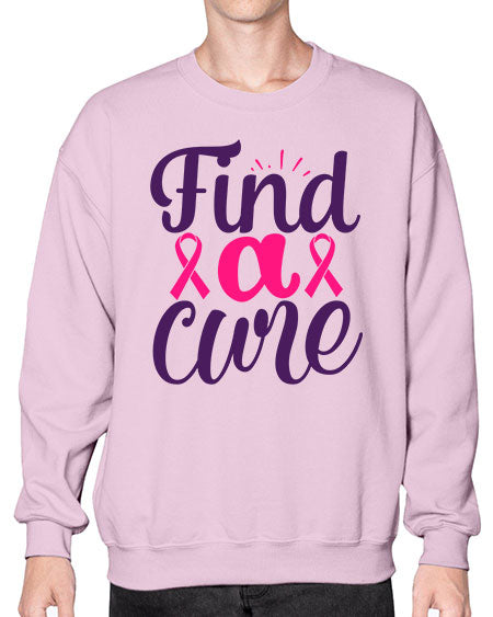 find a cure Style 12# - breast cancer- Sweatshirt - Crew