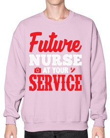 future nurse at your service 812# - nurse- Sweatshirt - Crew