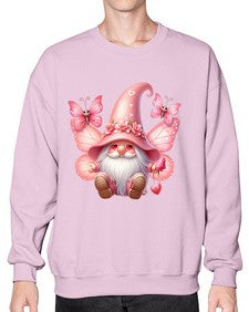 gnome with butterfly 02# - gnome- Sweatshirt - Crew