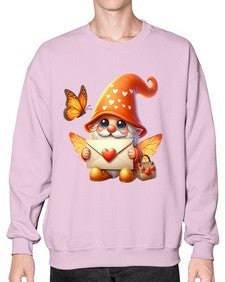 gnome with butterfly 06# - gnome- Sweatshirt - Crew