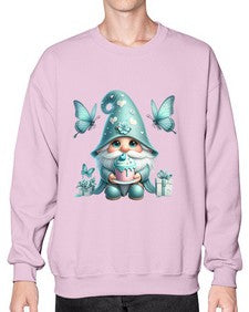 gnome with butterfly 10# - gnome- Sweatshirt - Crew