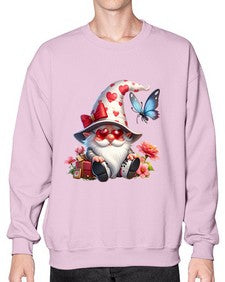 gnome with butterfly 13# - gnome- Sweatshirt - Crew