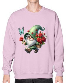 gnome with butterfly 24# - gnome- Sweatshirt - Crew