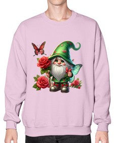 gnome with butterfly 26# - gnome- Sweatshirt - Crew