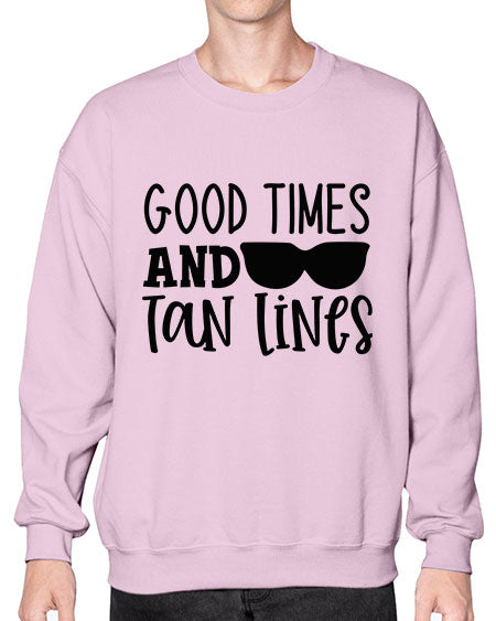 good times and tan lines Style 99# - summer- Sweatshirt - Crew