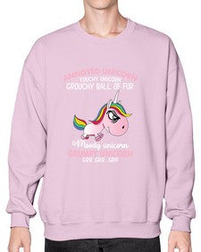 grumpy unicorn 147# - unicorn- Sweatshirt - Crew