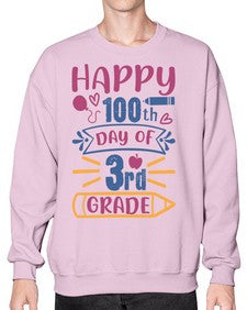happy th day of third grade 254# - third grade- Sweatshirt - Crew