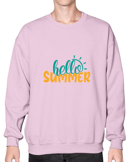 hello summer Style 97# - summer- Sweatshirt - Crew
