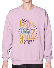hello third grade 340# - third grade- Sweatshirt - Crew