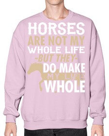 horses are not my whole life - horse- Sweatshirt - Crew