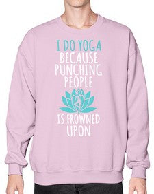 i do yoga  275# - yoga- Sweatshirt - Crew