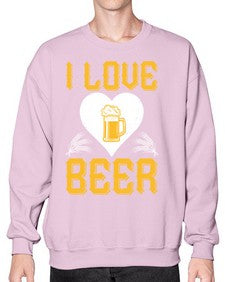 i love beer 1135# - beer- Sweatshirt - Crew