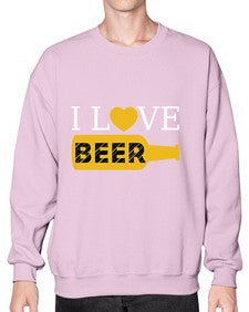 i love beer 1136# - beer- Sweatshirt - Crew