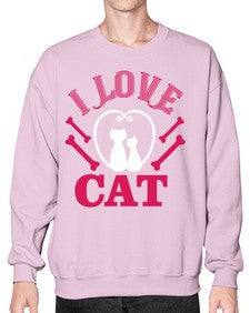 i love cat Style 56# - cats- Sweatshirt - Crew