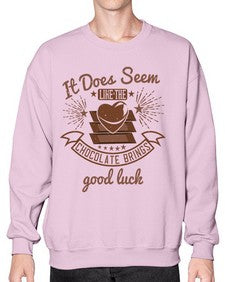 it does seem like the chocolate brings good luck 280# - chocolate- Sweatshirt - Crew