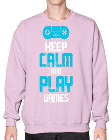 keep calm and play games 133# - video games- Sweatshirt - Crew