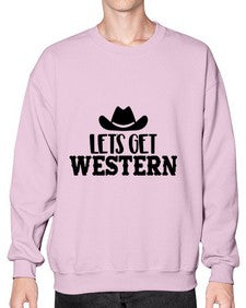 lets get western 723# - western- Sweatshirt - Crew
