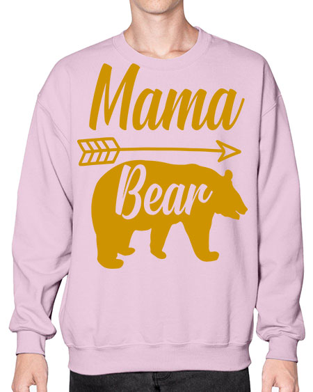 mama bear 185# - bears - animals- Sweatshirt - Crew