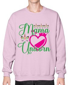 mama unicorn 292# - unicorn- Sweatshirt - Crew