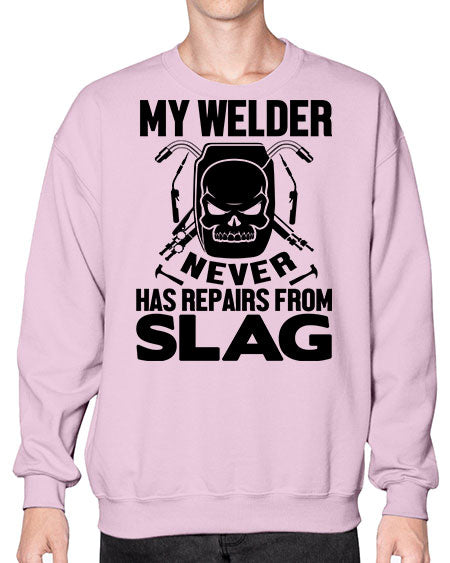 my welder never 1117# - welder- Sweatshirt - Crew