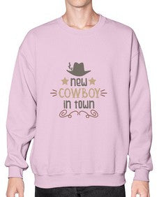 new cowboy in town 953# - western- Sweatshirt - Crew
