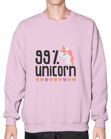 ninety nine percents unicorn 6879# - unicorn- Sweatshirt - Crew