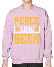 peace love beer 1475# - beer- Sweatshirt - Crew