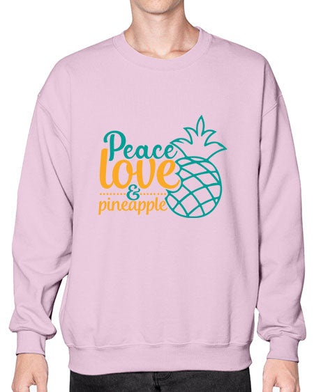 peace love pineapple Style 82# - summer- Sweatshirt - Crew